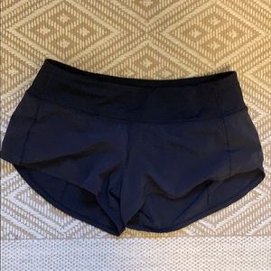 Black Lululemon Speed Shorts